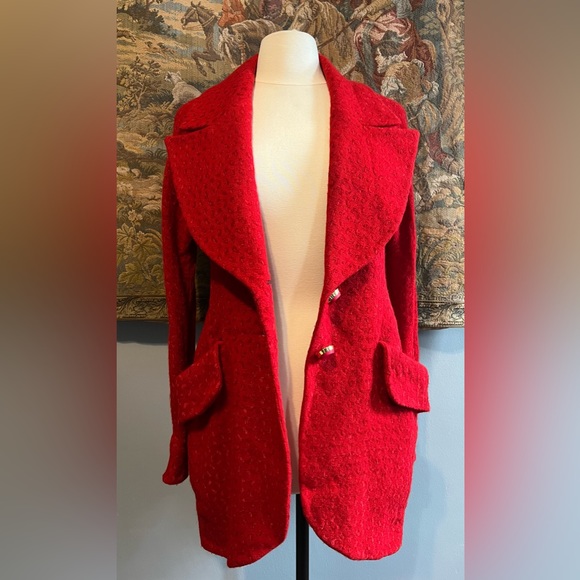 Karl Lagerfeld 1980s Red Jacket - Picture 10 of 13